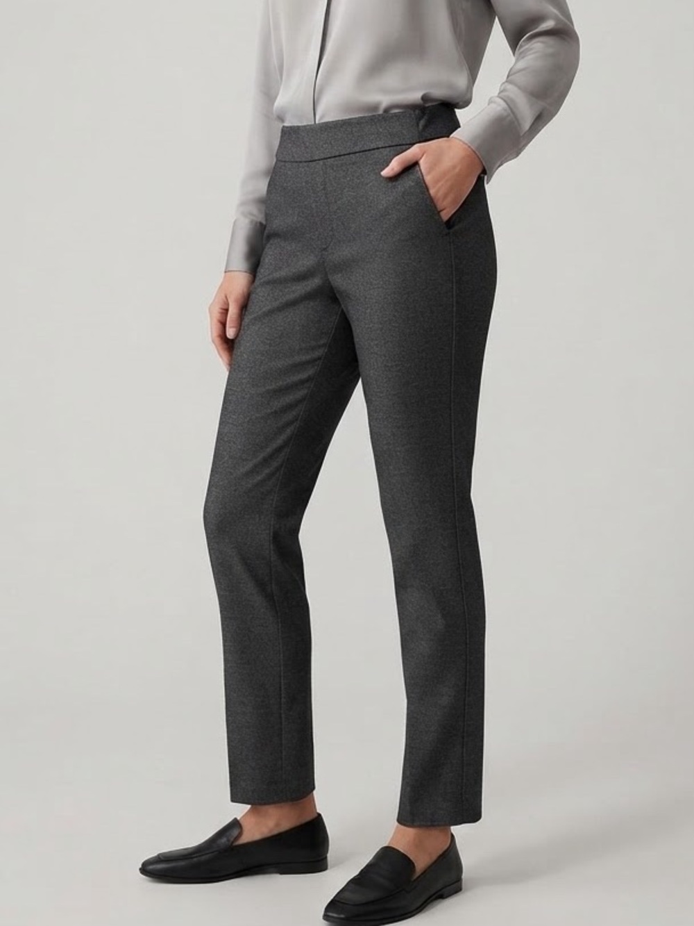 Eileen Fisher Charcoal Dress Trousers